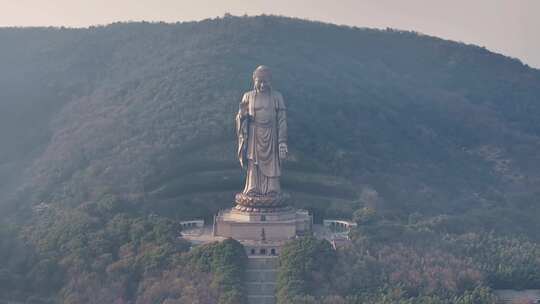 无锡灵山胜境灵山大佛航拍