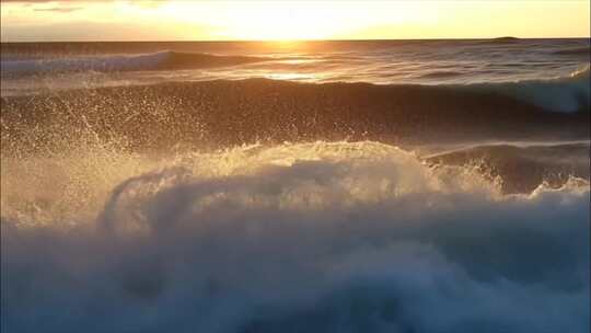 fpv大海海洋海浪海边沙滩大气震撼海水特