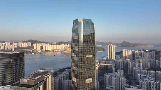 香港东区鲗鱼涌康和大厦清晨航拍