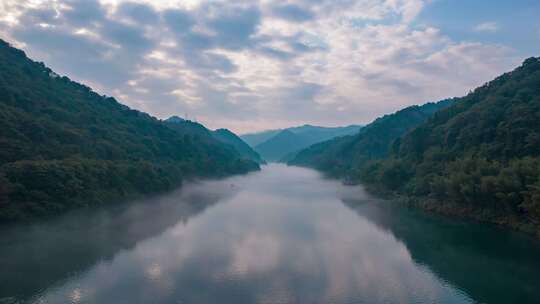 湖南郴州小东江航拍延时4K