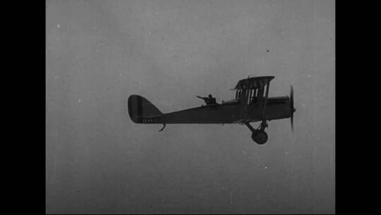 一战时期飞机记录片视频素材模板下载