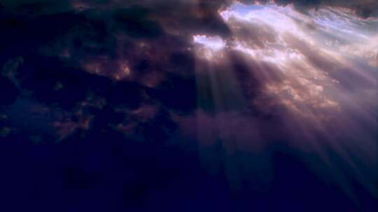 高级感镜头五彩云霞延时