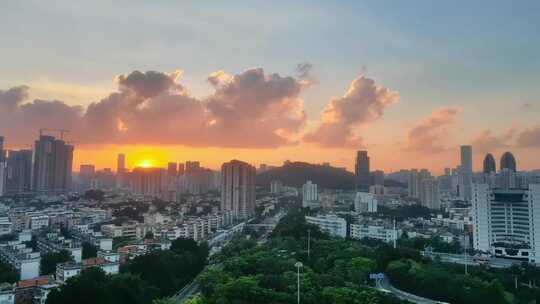 夕阳落幕2视频素材模板下载