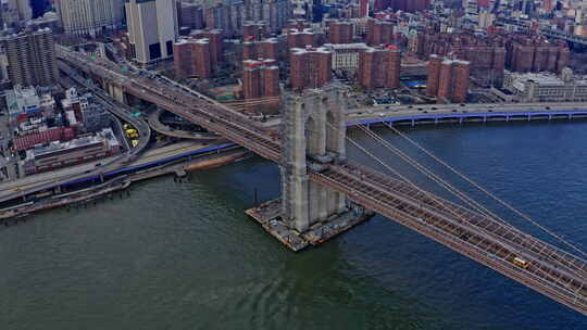 纽约布鲁克林大桥视频素材模板下载