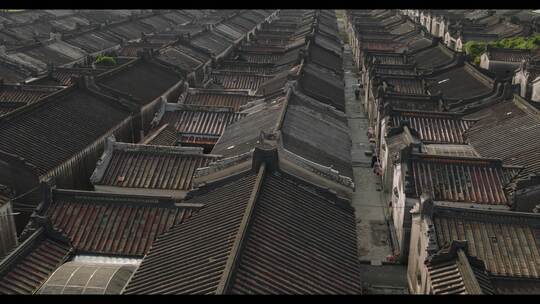 潮汕地区传统古建筑8K航拍视频素材模板下载