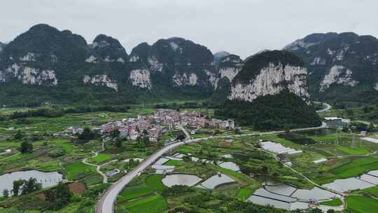 广西农村风光美景视频素材模板下载