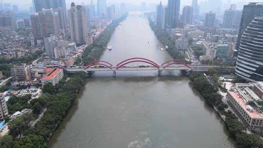 广州桥梁解放大桥视频素材模板下载