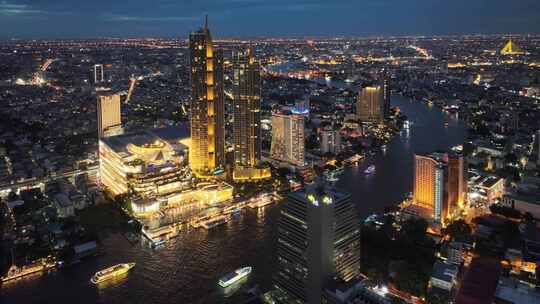 泰国曼谷航拍视频素材模板下载
