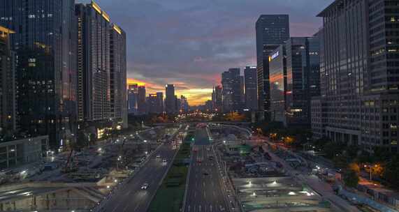 深圳城市航拍4K夜景