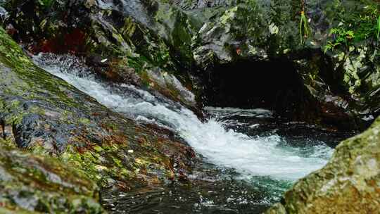 山泉水流水滴森林水流大自然酒水唯美广告