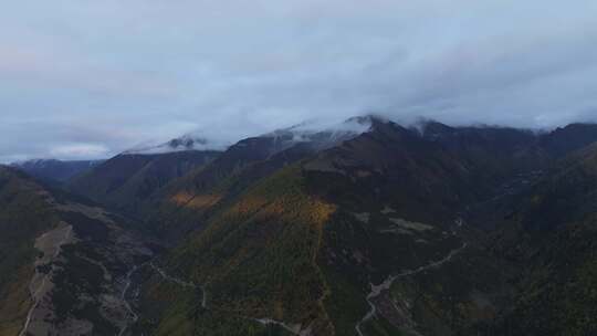 四川川西甘孜四姑娘山、猫鼻梁、四姑娘山镇