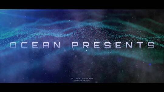 唯美明亮整洁粒子文本过渡AE模板