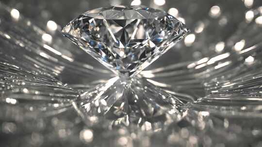 钻石 钻石闪烁视频素材模板下载