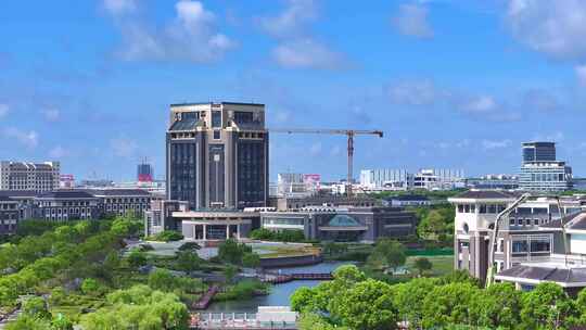 航拍临港大学城 临港新片区 上海海洋大学