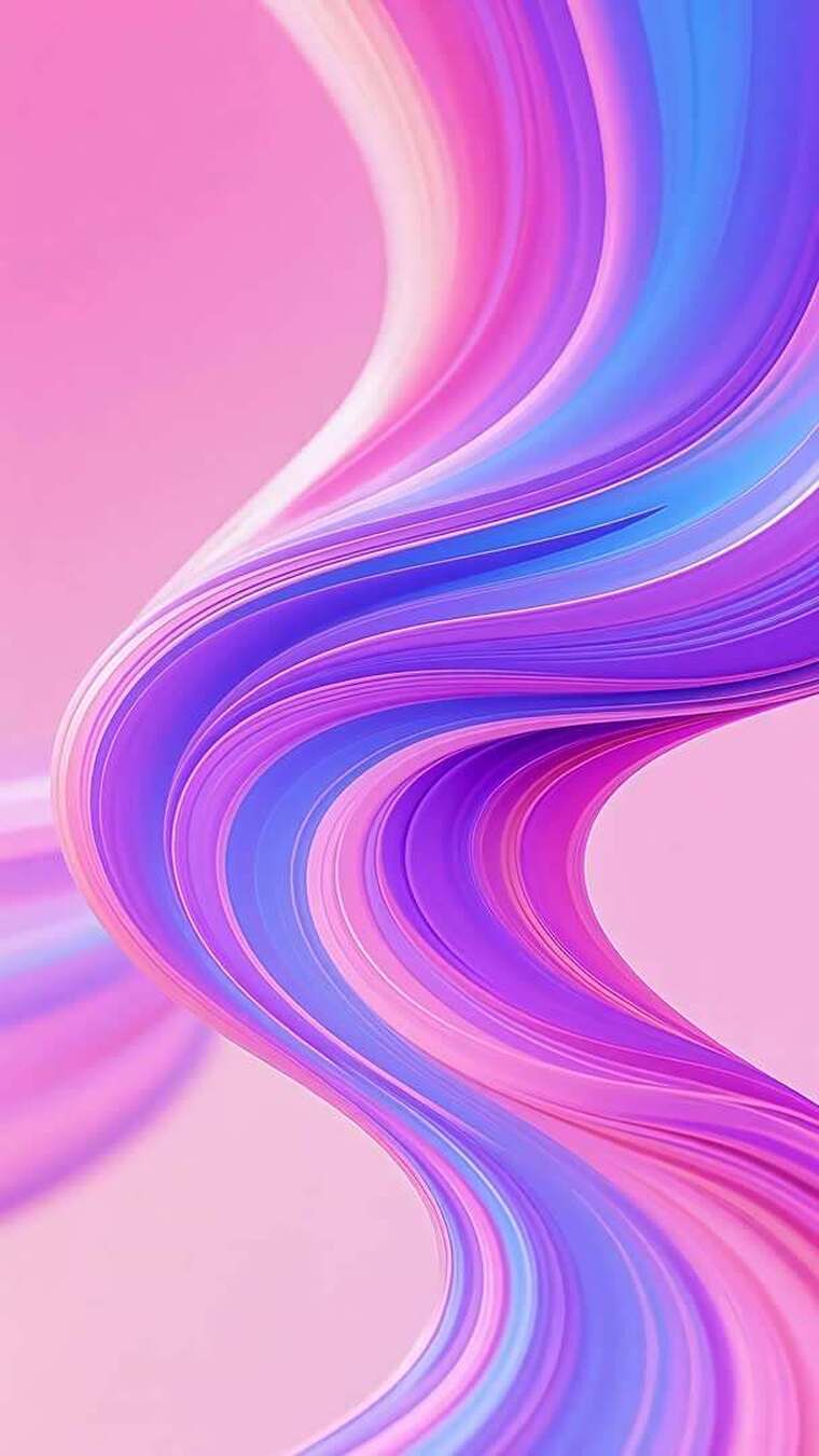 粉蓝紫色渐变抽象流体背景