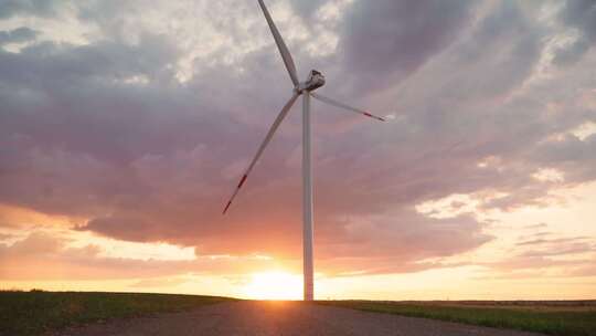 风车 风力发电 风能 风电 新能源视频素材模板下载