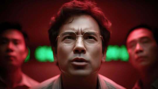 亚洲面孔团队深夜会议探讨商业策略