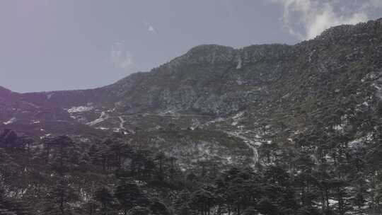 大理苍山世界地质公园雪景