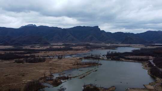 湖北神农架大九湖湿地公园航拍