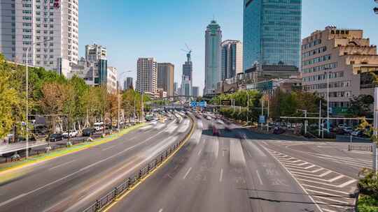 武汉_城市道路车流延时003