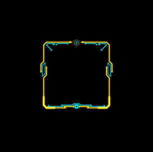 科技HUD 科技小元素 赛博朋克 虚拟数字