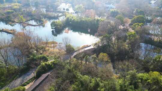 杭州市西湖区西溪湿地美景风景视频素材