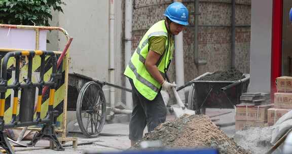 道路维修工人