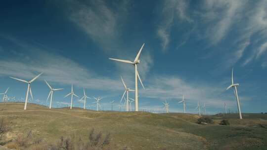 风力发电、绿色清洁能源视频素材模板下载