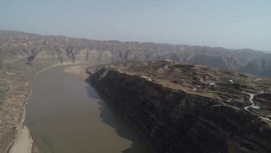 黄河晋陕峡谷视频素材模板下载