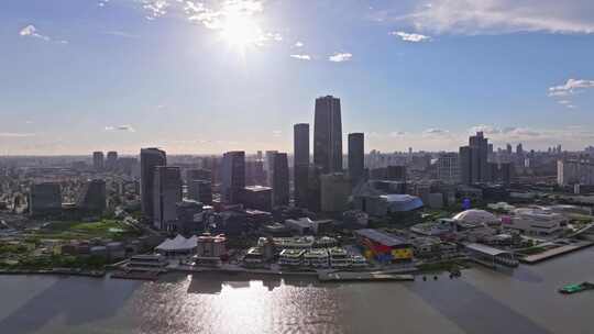 上海徐汇滨江西岸艺术中心CBD航拍