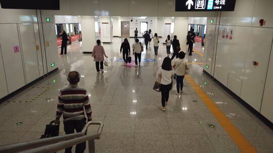 地铁站台视频素材模板下载