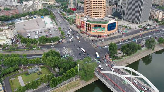 航拍合肥城市风景