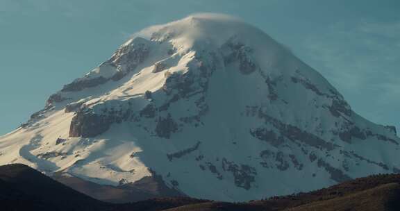 Sajama，火山，冰帽，山