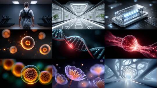 生物科技驱动生命新生高清在线视频素材下载