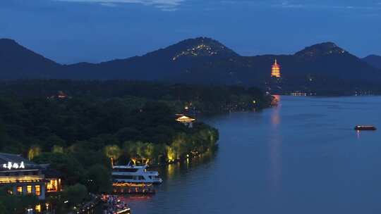 杭州西湖夜景