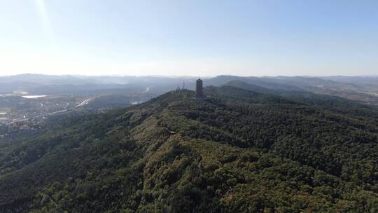 航拍云南曲靖城市宣传片地标建筑