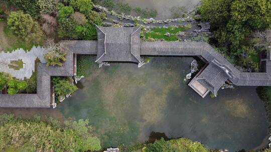 广州海珠湿地公园航拍