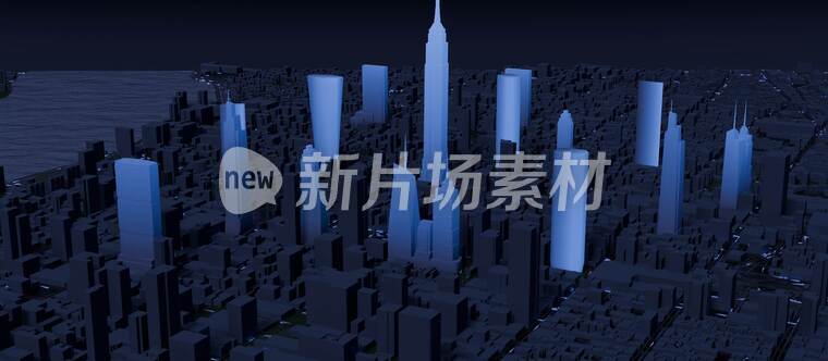 GIS科技感城市效果