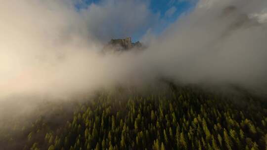 Dolomites，意大利，山， Fpv