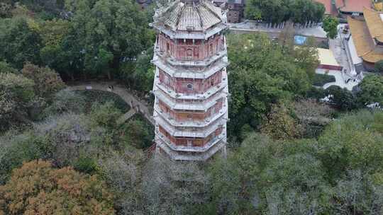 武汉洪山区宝通禅寺航拍