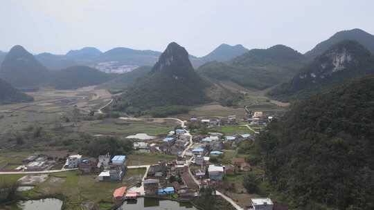 广西柳州塞隆妙景屯农村航拍