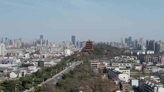 【4K】武汉城市地标黄鹤楼航拍宣传片素材