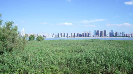 武汉江岸区汉口江滩风景