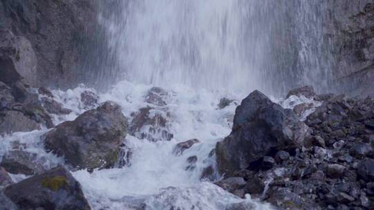 山泉 升格 水流 山体喷泉