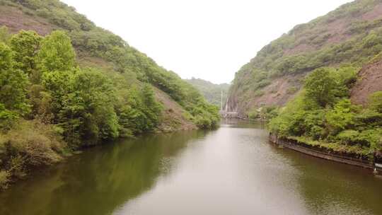 六安市大别山风情谷风景区航拍视频素材