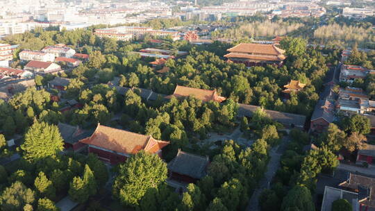 岱庙古建筑深秋景色风景