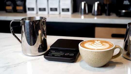 咖啡拉花成品展示