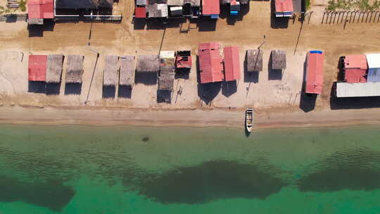 哥伦比亚拉瓜希拉海滩海滩定居点的Aestethic vide