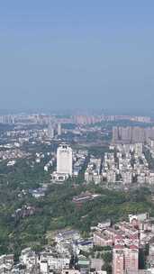 竖屏航拍四川内江城市大景