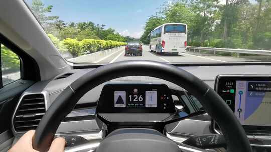大众电动汽车ID6驾驶视角视频素材模板下载